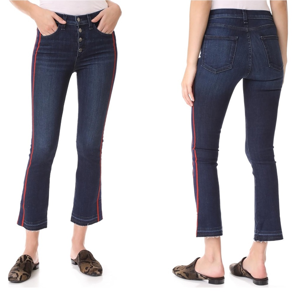 Veronica Beard Carolyn Jeans with Tux Stripe